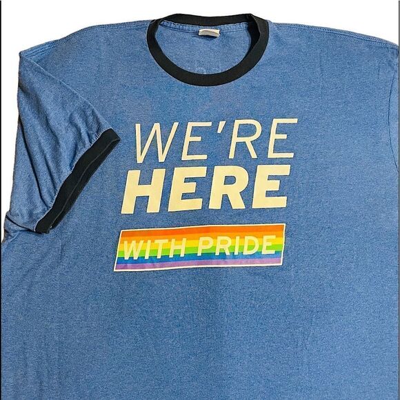 Blue PRIDE T-shirt  - Picture 1 of 7